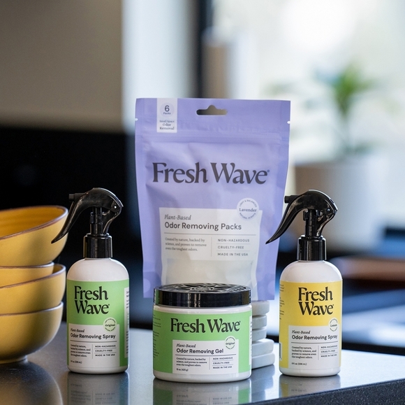 Fresh Wave Natural Odor Eliminator Crystal Gel & Spray Set - Picture 1 of 12